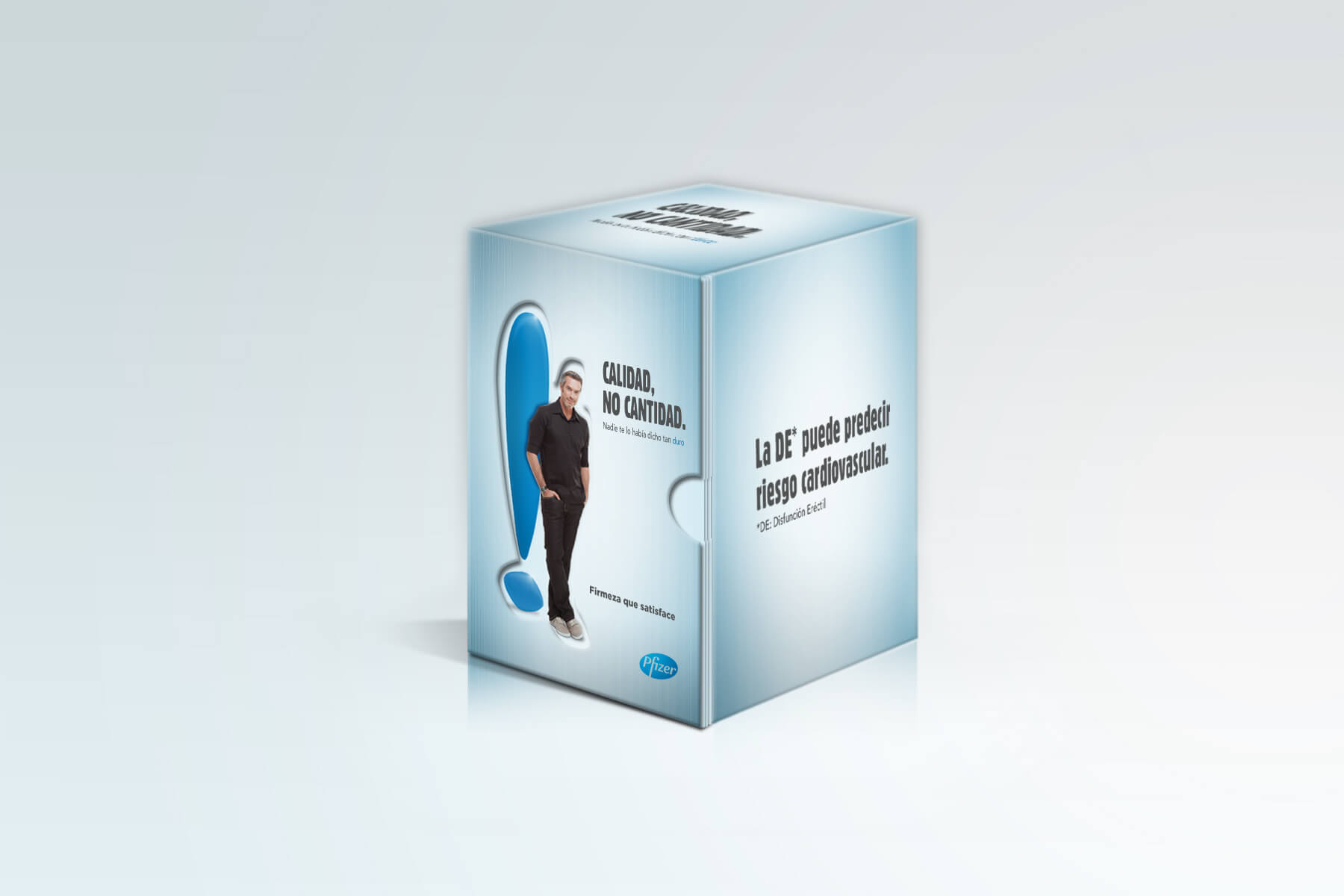 Caja publicidad Viagra Pfizer por Carbono agencia.