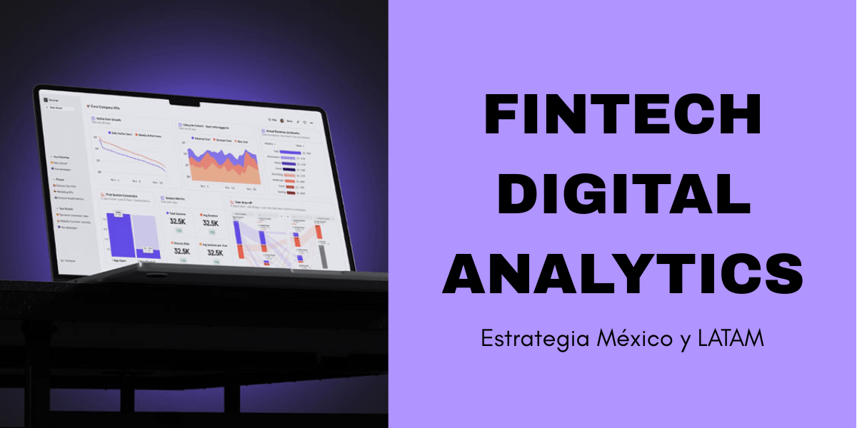 Estrategia de digital analytics para fintech en México y LATAM por Carbono Agencia con MIXPANEL. Foco en comportamiento, conversión y retención.
