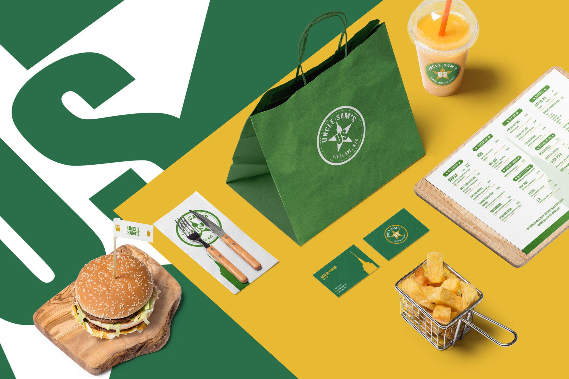 Carbono Agencia de Branding para Uncle Sam's New York 5th Ave con enfoque premium.